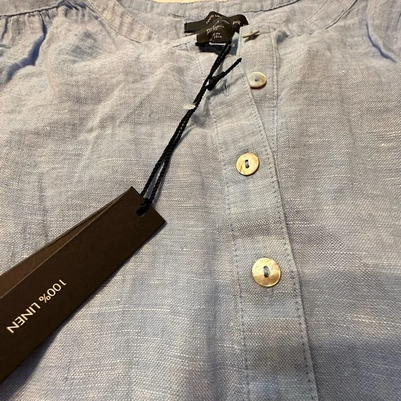 NWT Tahari linen sleeveless top size Medium - Picture 8 of 10